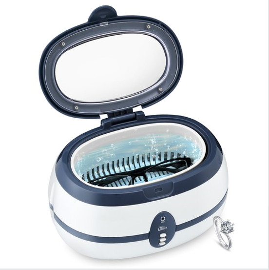 5 Types Ultrasonic Cleaner W/Stainless Steel Tank for Jewelry, Glasses, Watches