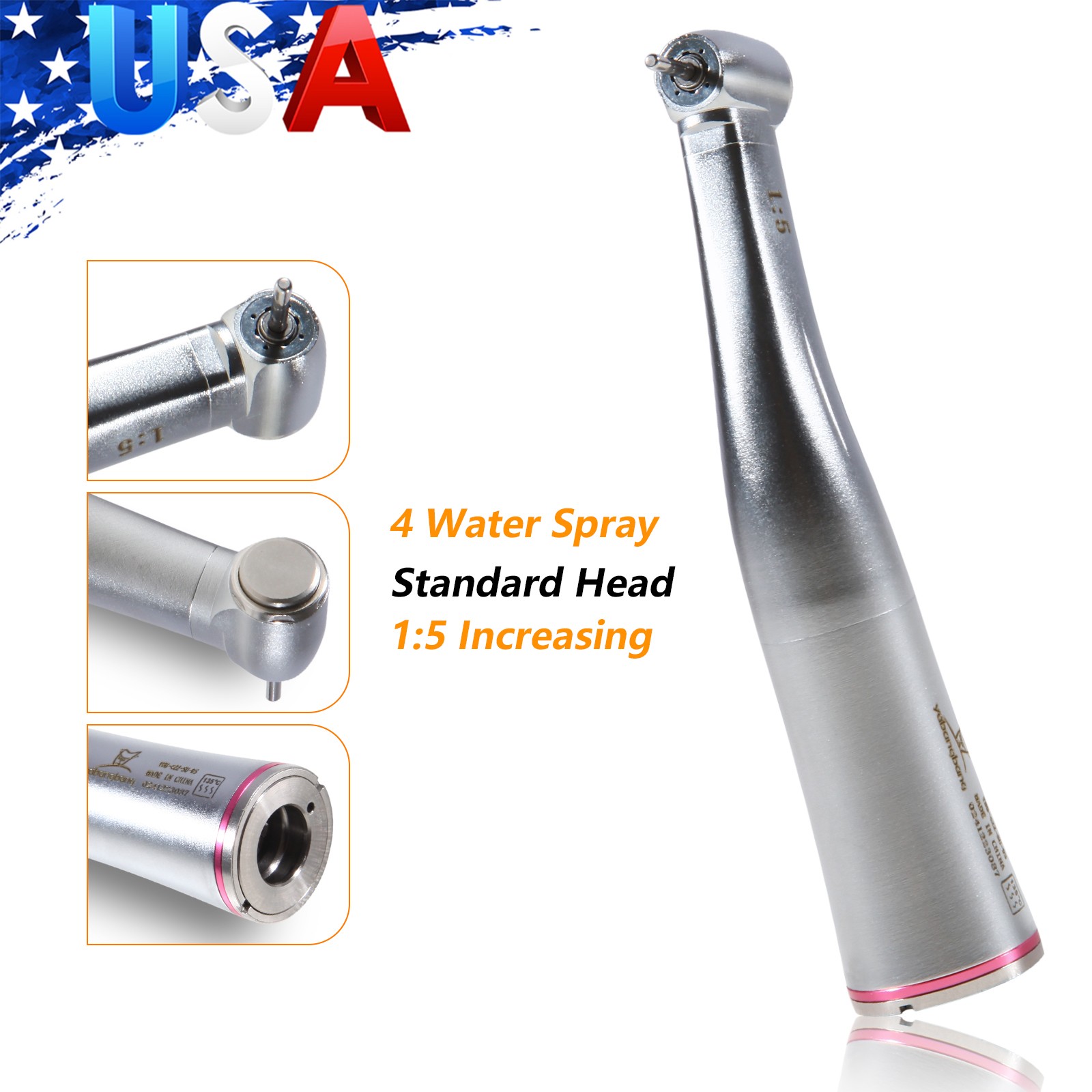 Yabangbang Dental 1:5 Increasing Contra Angle Handpiece for NSK E-type Motor