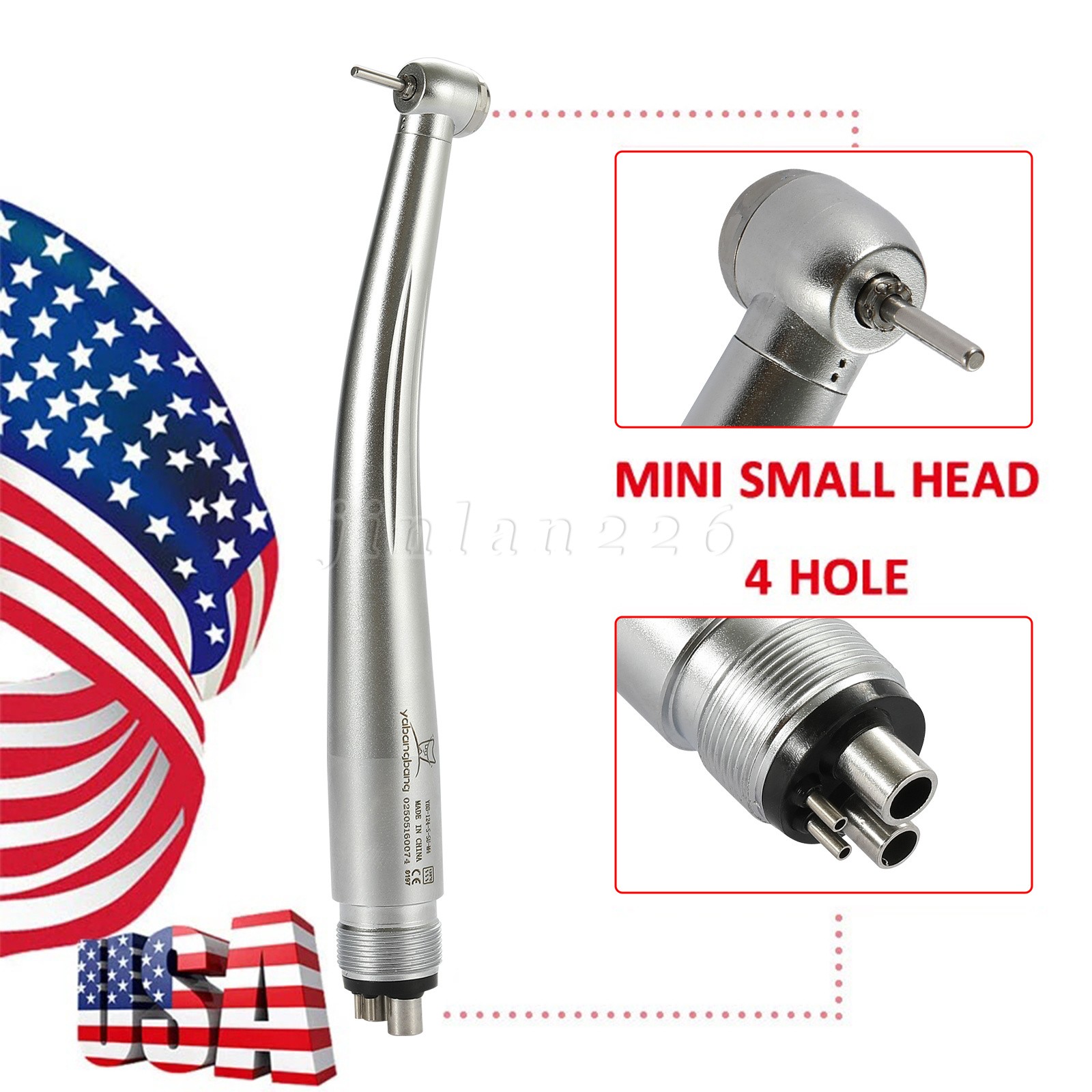 Mini Small Head Dental High Speed Handpiece Push Pediatric Kid NSK STYLE 4HOLES