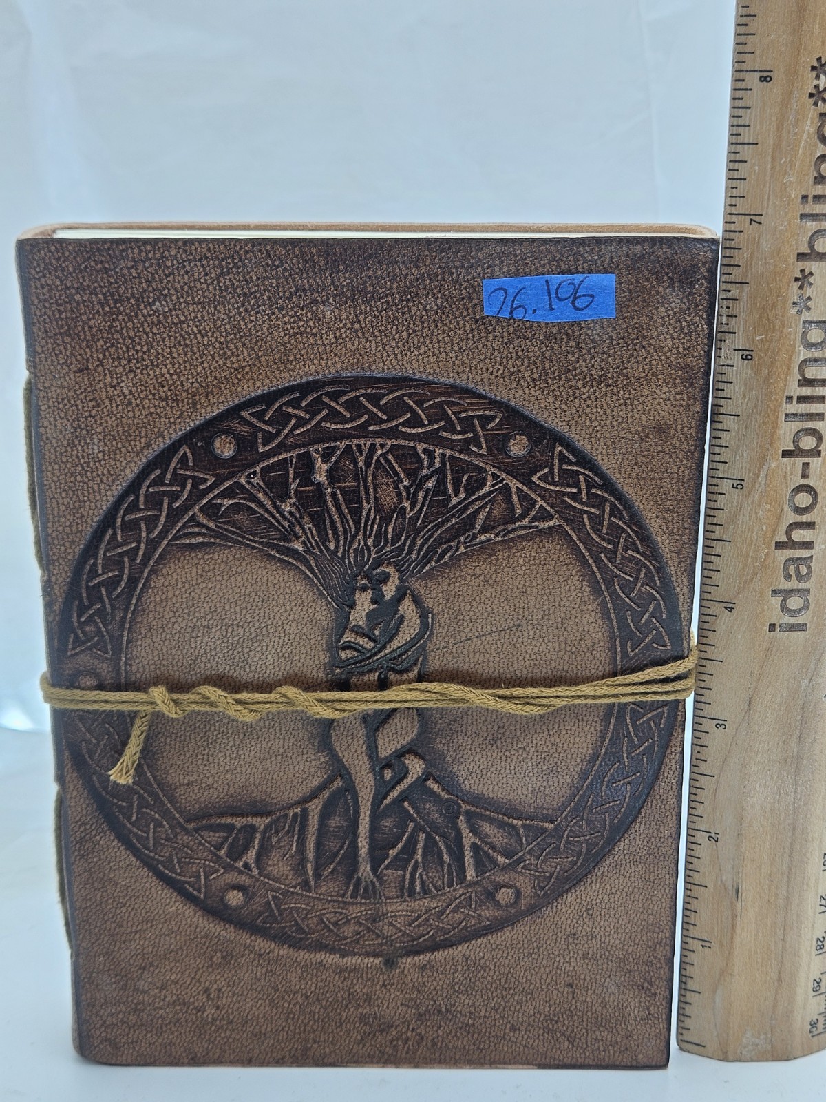 Handmade Leather Journal Celtic Tree of Life Embossed Valentine’s Gift Love