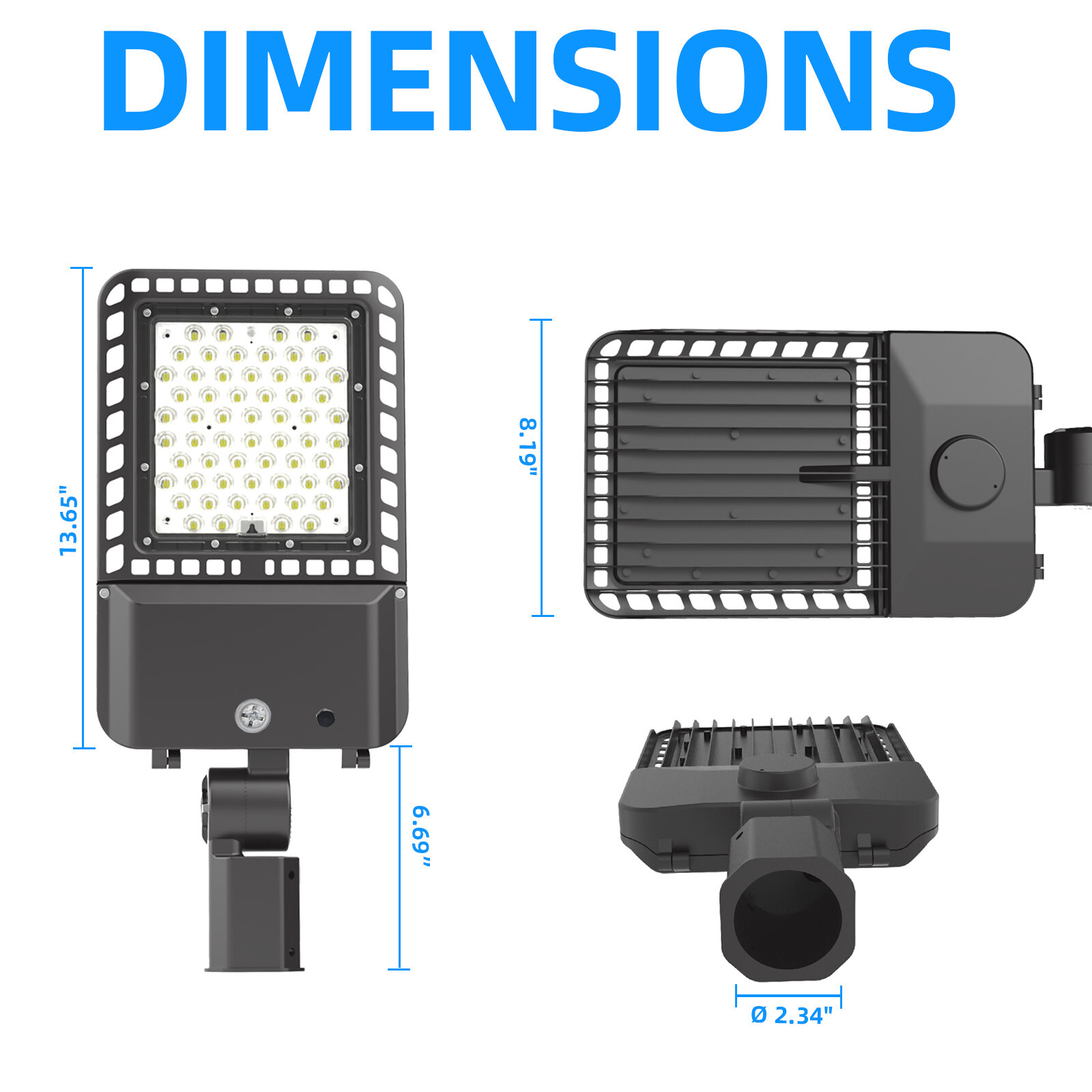 200W LED Parking lot Light Street Shoebox Pole Light Commercial LED Lamp 28000LM