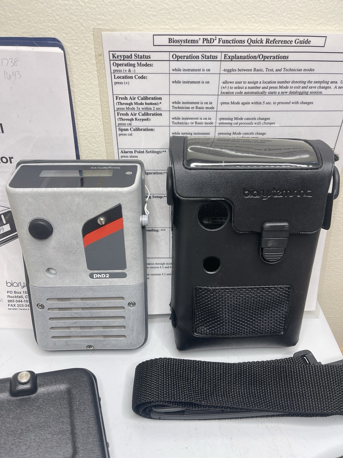 Biosystems Inc. PhD2 Multi Gas Detector with Remote Sample Draw Pump Mode 1655A