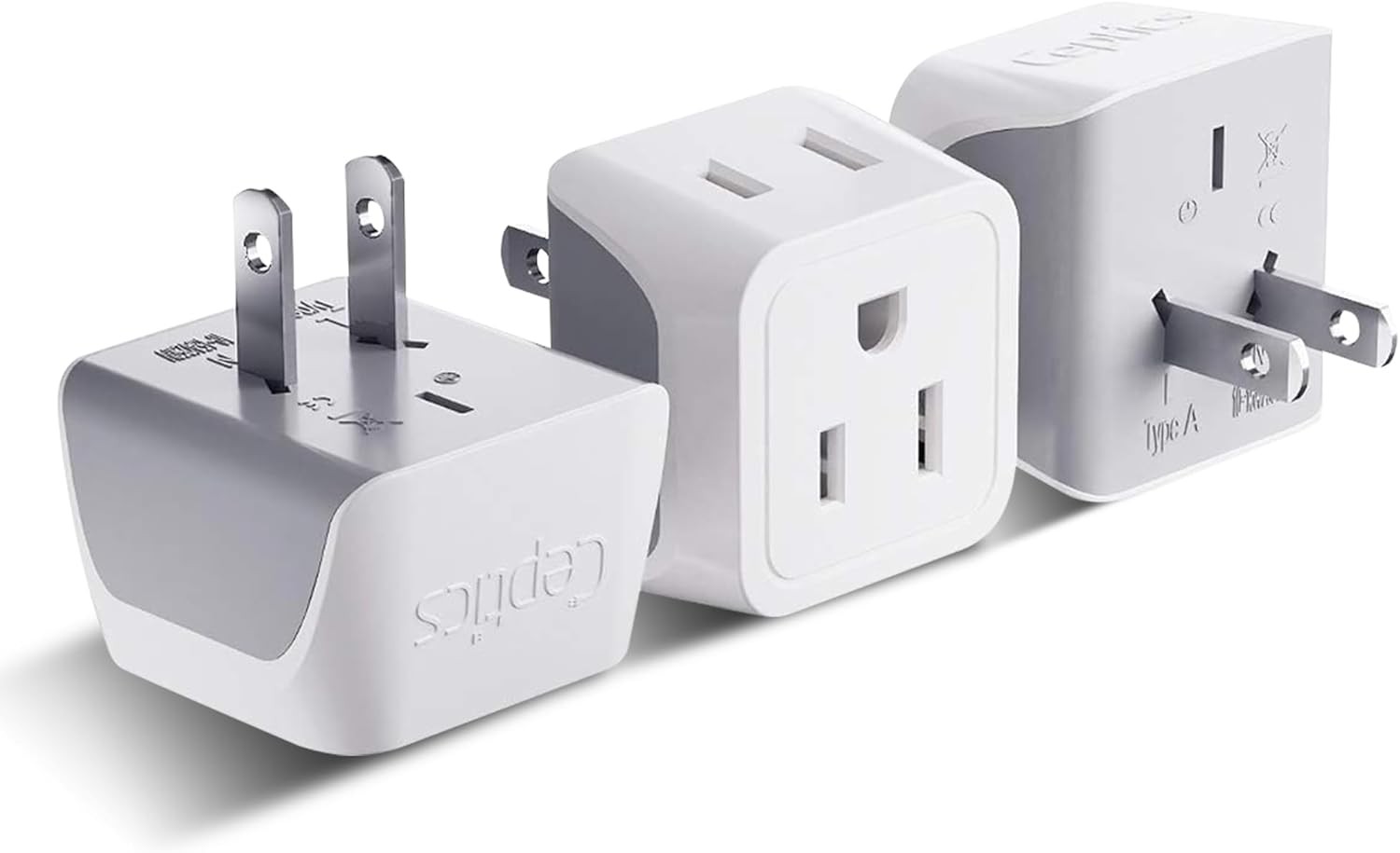 Japan, Philippines Travel Adapter Plug by Ceptics – USA 3 Pin Polarized to 2 …