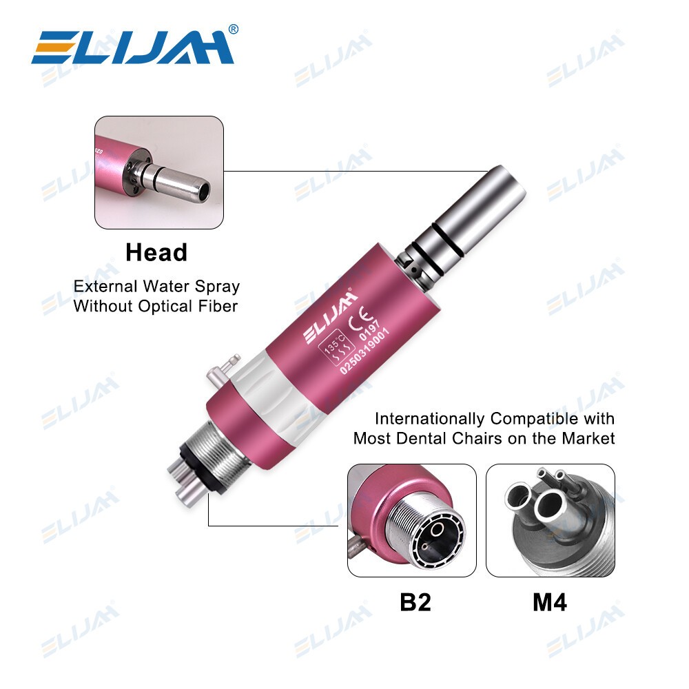 Dental High Speed/Slow Low Speed Handpiece Contra Angle Air Motor 2/4 Holes Kits
