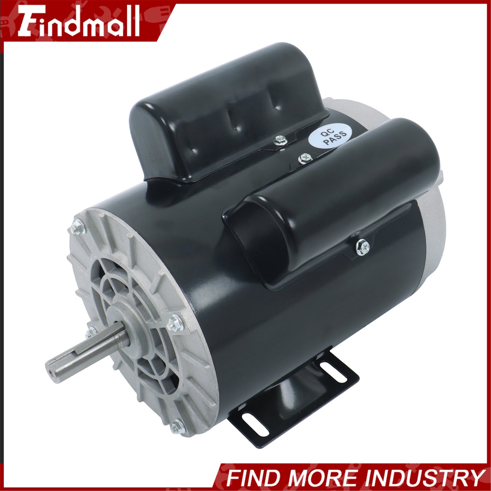 Findmall Electric Motor 3HP SPL 3450RPM 56 Frame 1Phase 115-230Volt