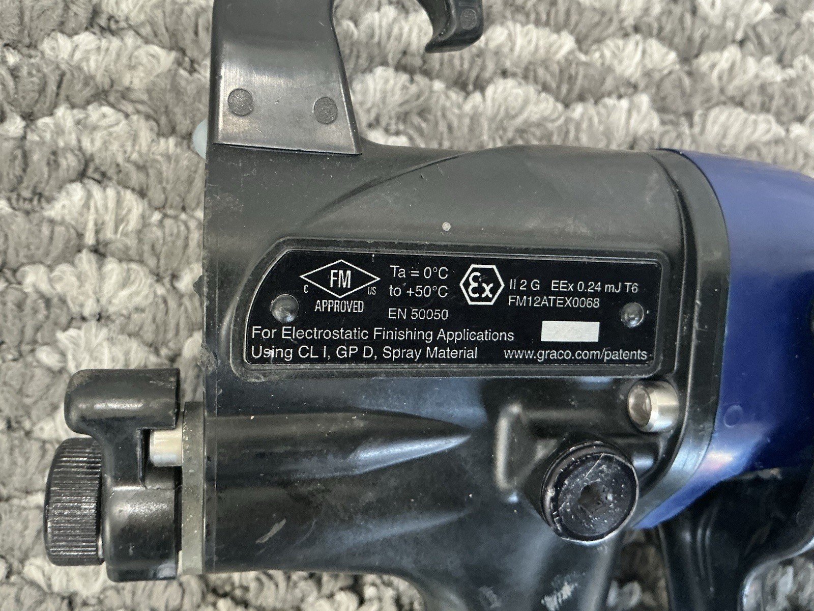 GRACO PRO XP 60 AIR SPRAY MANUAL ELECTROSTATIC GENERAL GUN