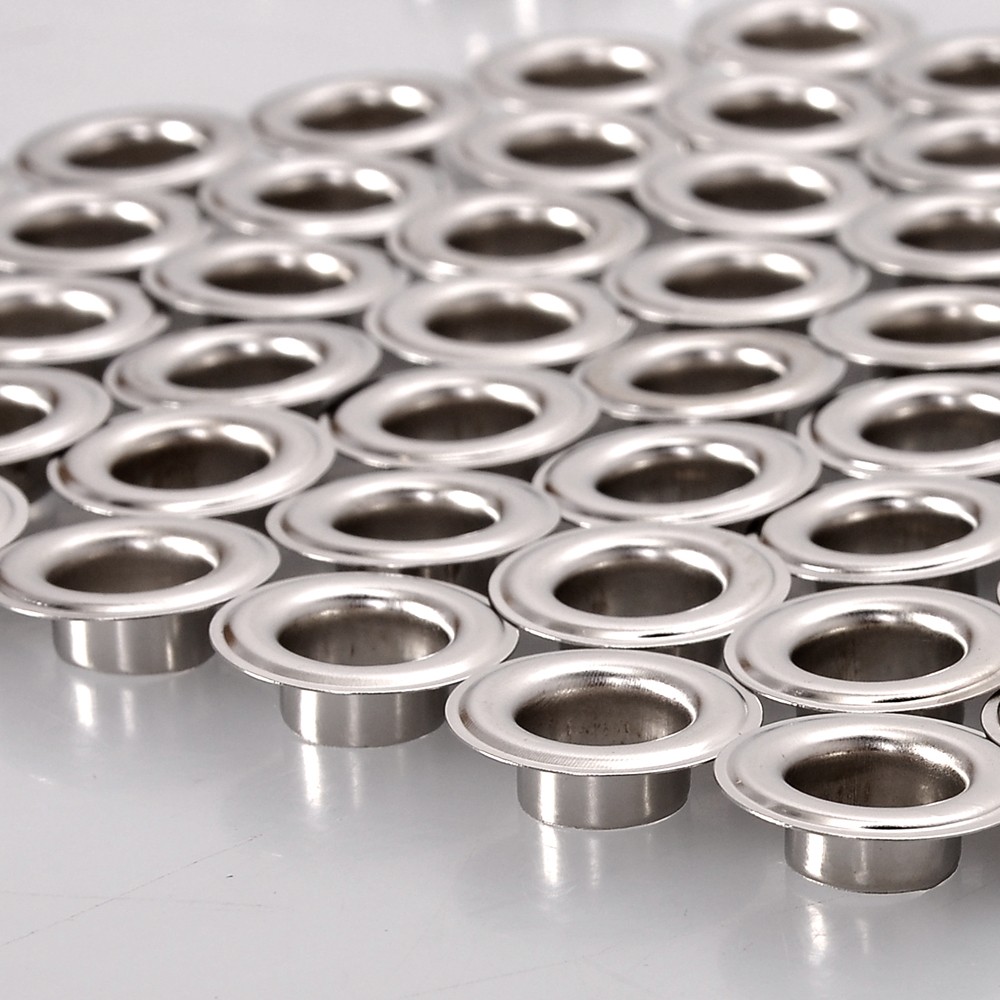 Yescom 1000 pcs 1/2″ Grommet Kit 12mm Size #4 Eyelets and Washers Nickel YES0384