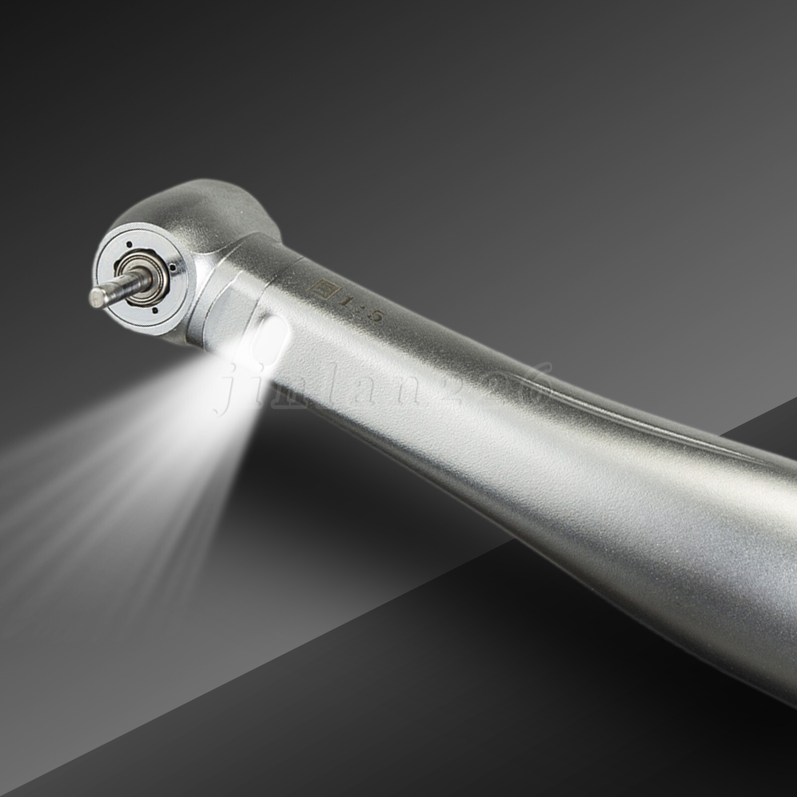 NSK Ti-MAX X95L Style Dental 1:5 LED Fiber Optic Contra Angle Handpiece Red Ring