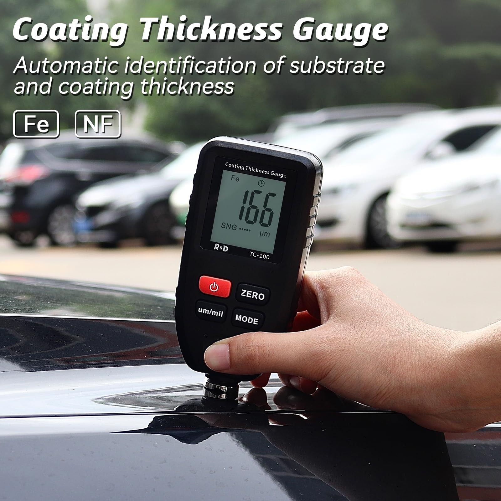 Car Coating Thickness Meter for Used Buyers, Paint Mil Grey
