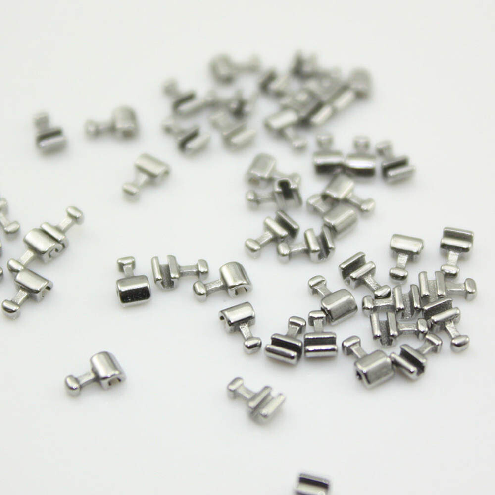 50/100/200pcs Dental Crimpable Stainless Orthodontic for Arch Wire Hook T Shaped