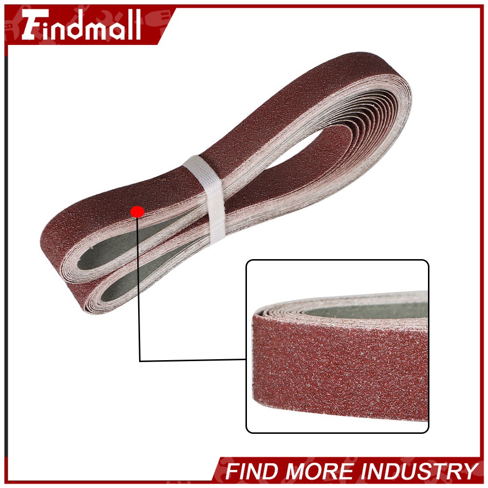 Findmall 12 Pack 1″ x 42″ Sanding Belts 60 80 120 150 240 400 Grits Belt Sander