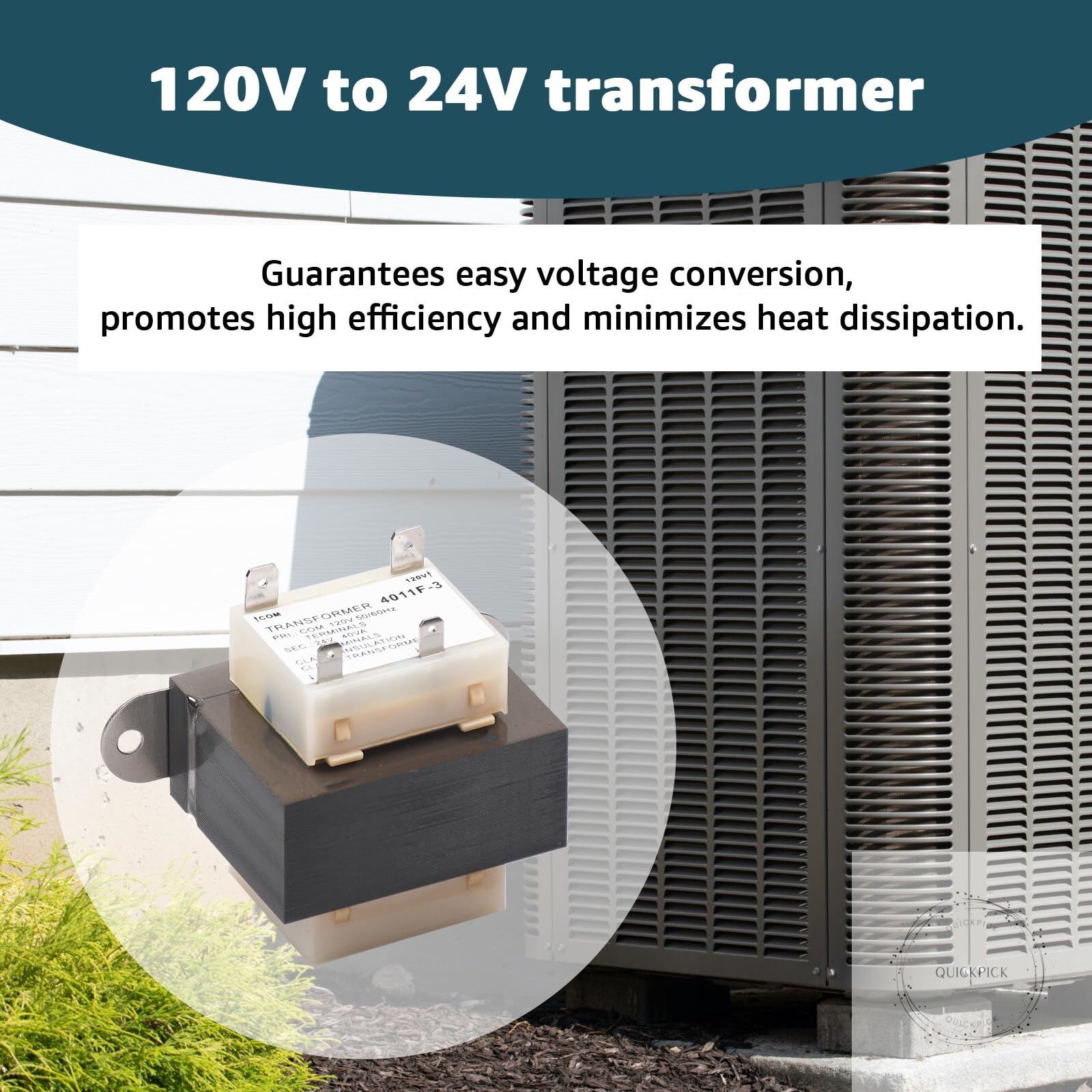 4011F-3 120V to 24V Transformer 40VA for Trane Furnace, Compatible with Furnaces
