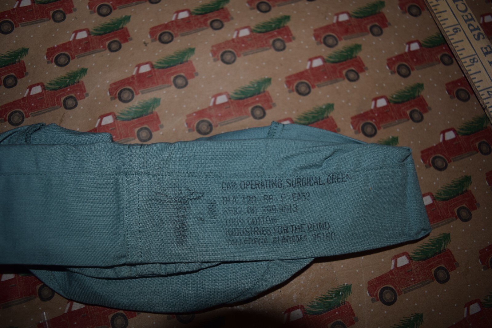 *1 Vietnam military 1986 medical cap operating surgical green LARGE