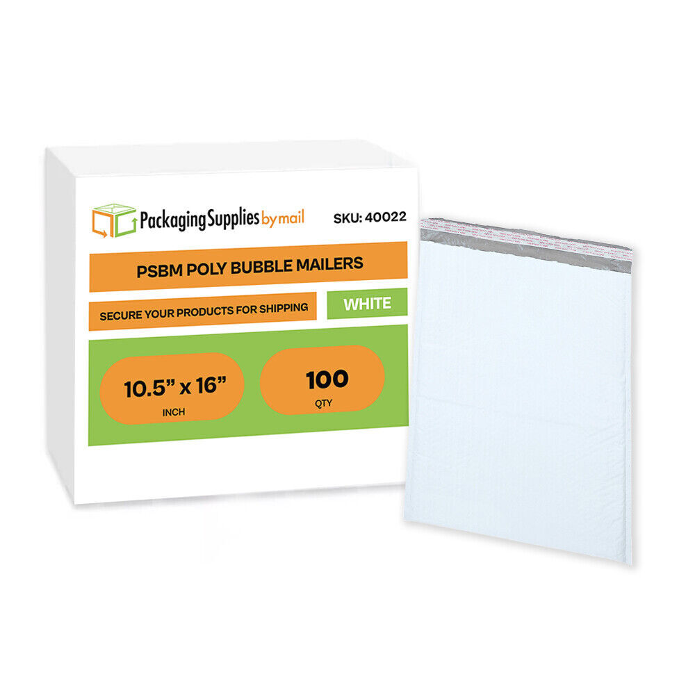 100 #5 Poly Bubble Padded Envelopes Mailers 10.5×16
