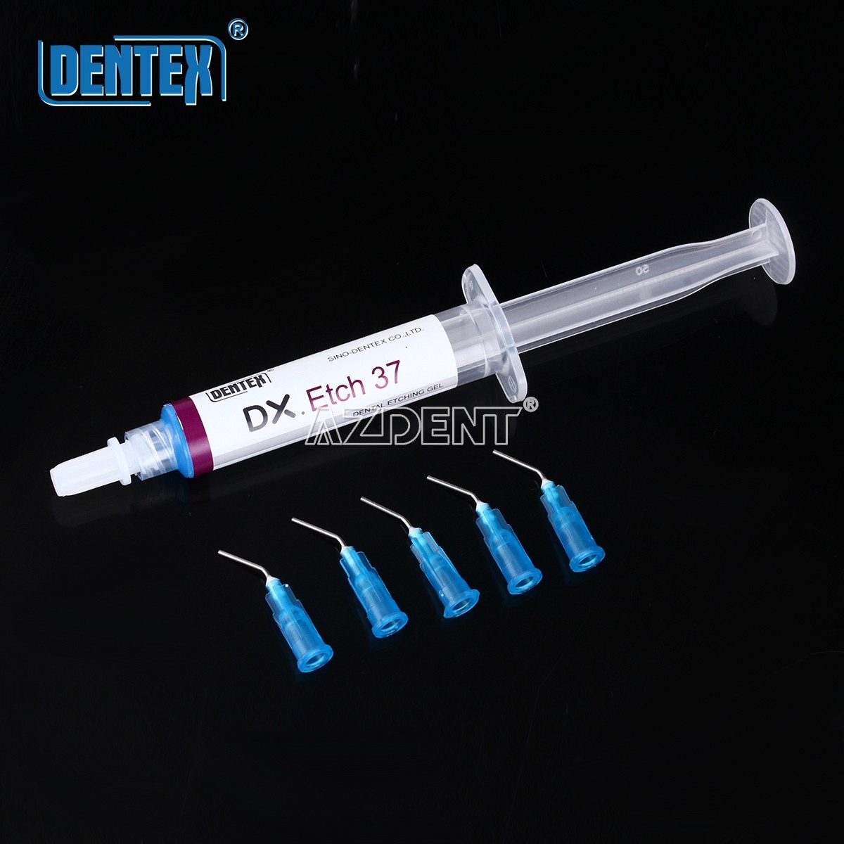 3x Dentex Dental Etching Gel 37% Acid Etchant Gel 5ml/syringe