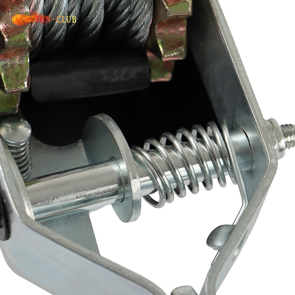 2 Ton Come Along Winch Heavy Duty 2 Hook Steel Cable Dual Gear Power Puller