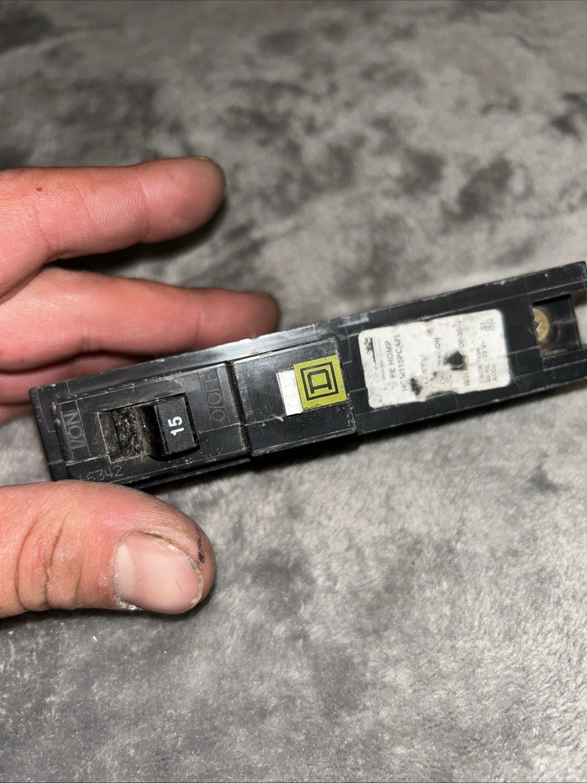 Square D HOM115PCAFI – 1 Pole – 15A – AFCI Combo Circuit Breaker