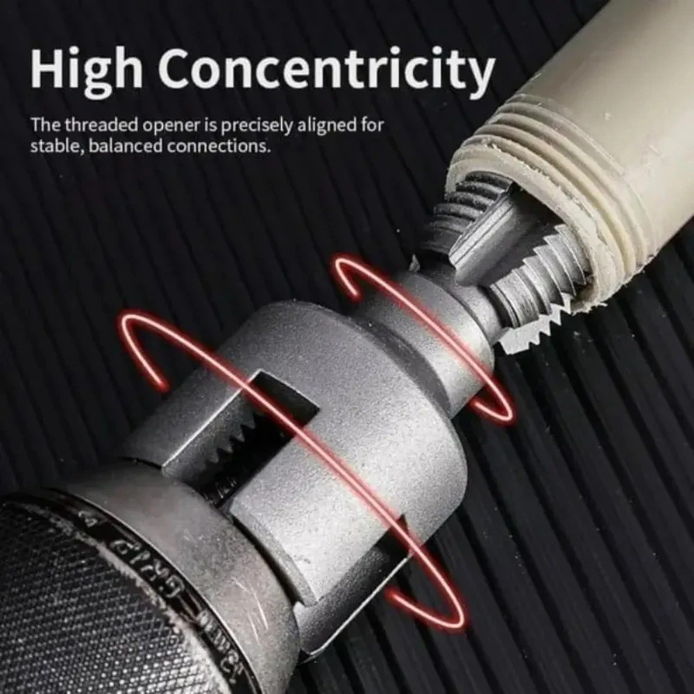 2Pcs 1/2”&3/4” Water Pipe Integrated Internal & External Pipe Threading Tool