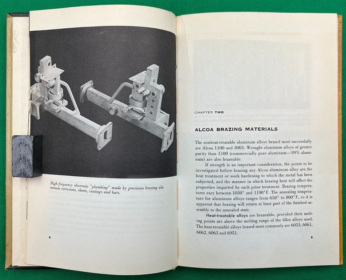 VINTAGE “BRAZING ALCOA ALUMINUM” BOOK BY ALCOA ALUMINUM EARLY 1955 EDITION