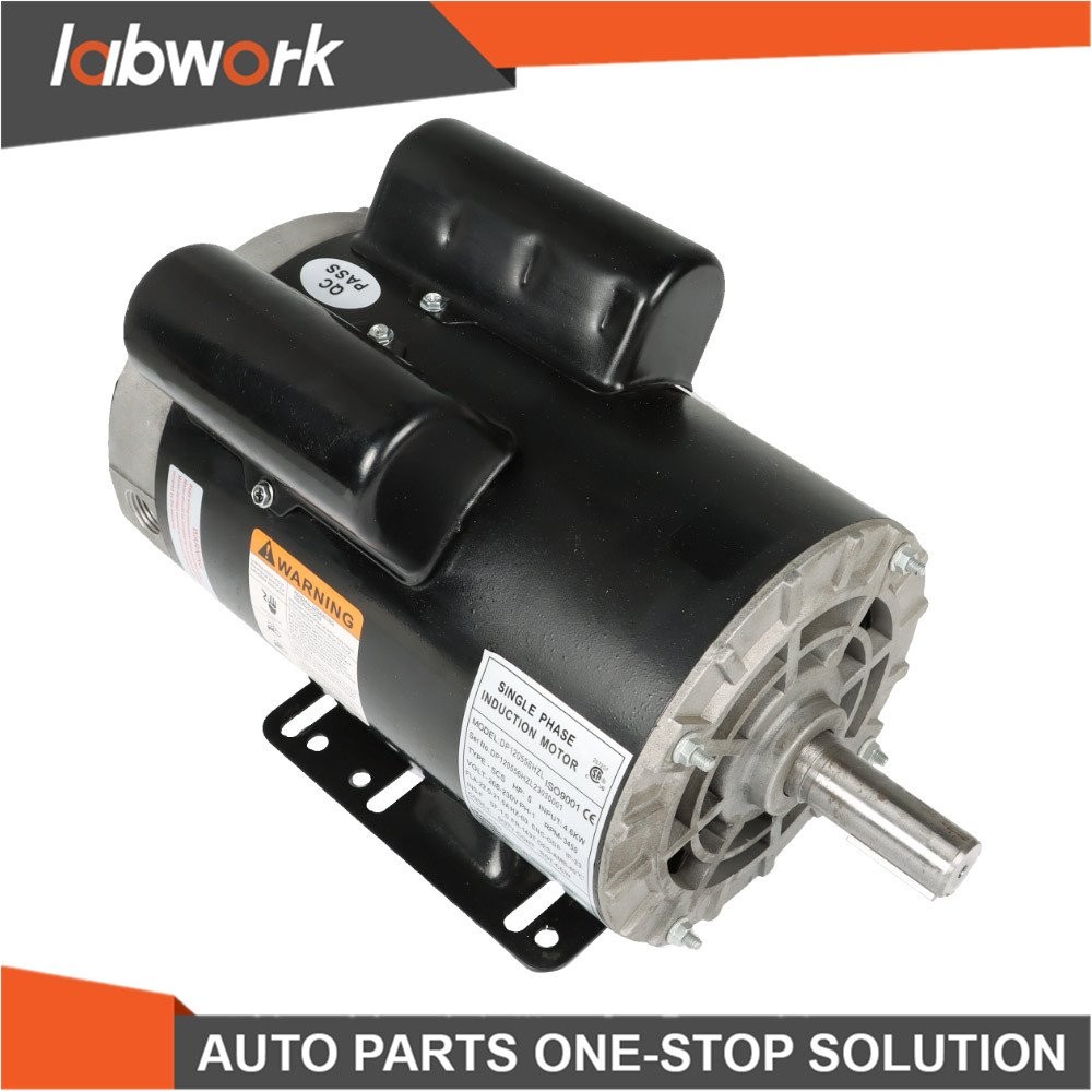 Labwork 5HP Compressor Duty Electric Motor 230V 1 Phase 3450RPM 56HZ/143T 7/8″