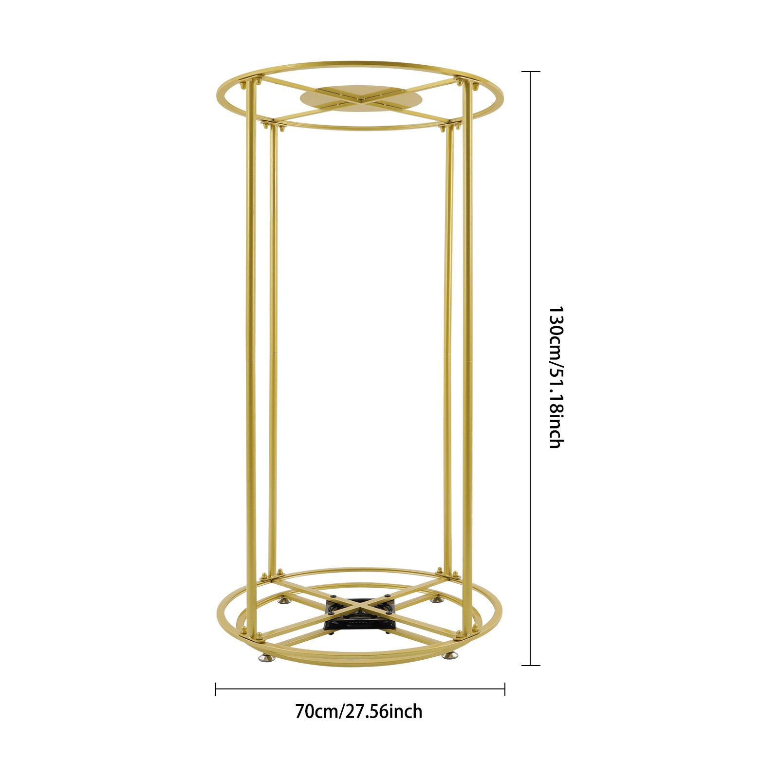 Free Standing Garment Rack 360° Rotating Clothes Display Stand for Store & Home