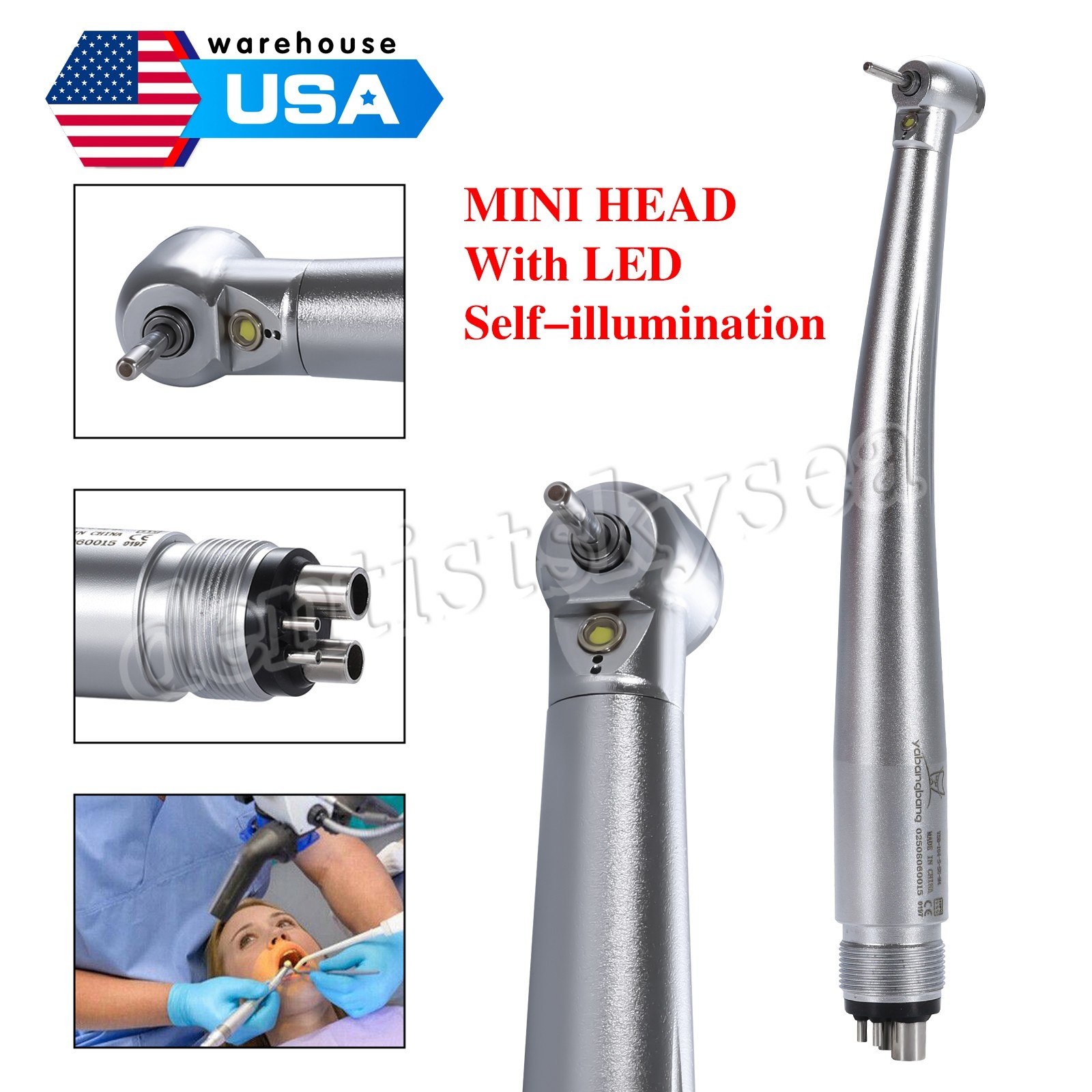 1-5* Dental Handpiece Fiber Optic High Speed W/ KAVO MULTIflex Coupler 6Hole