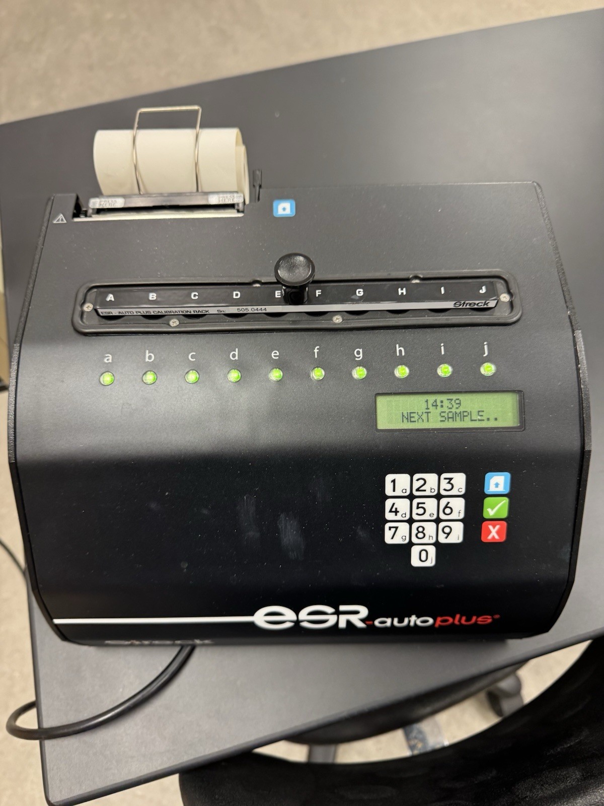 Streck ESR-autoplus Automated ESR Analyzer w/ Calibration Rack & Thermal Printer