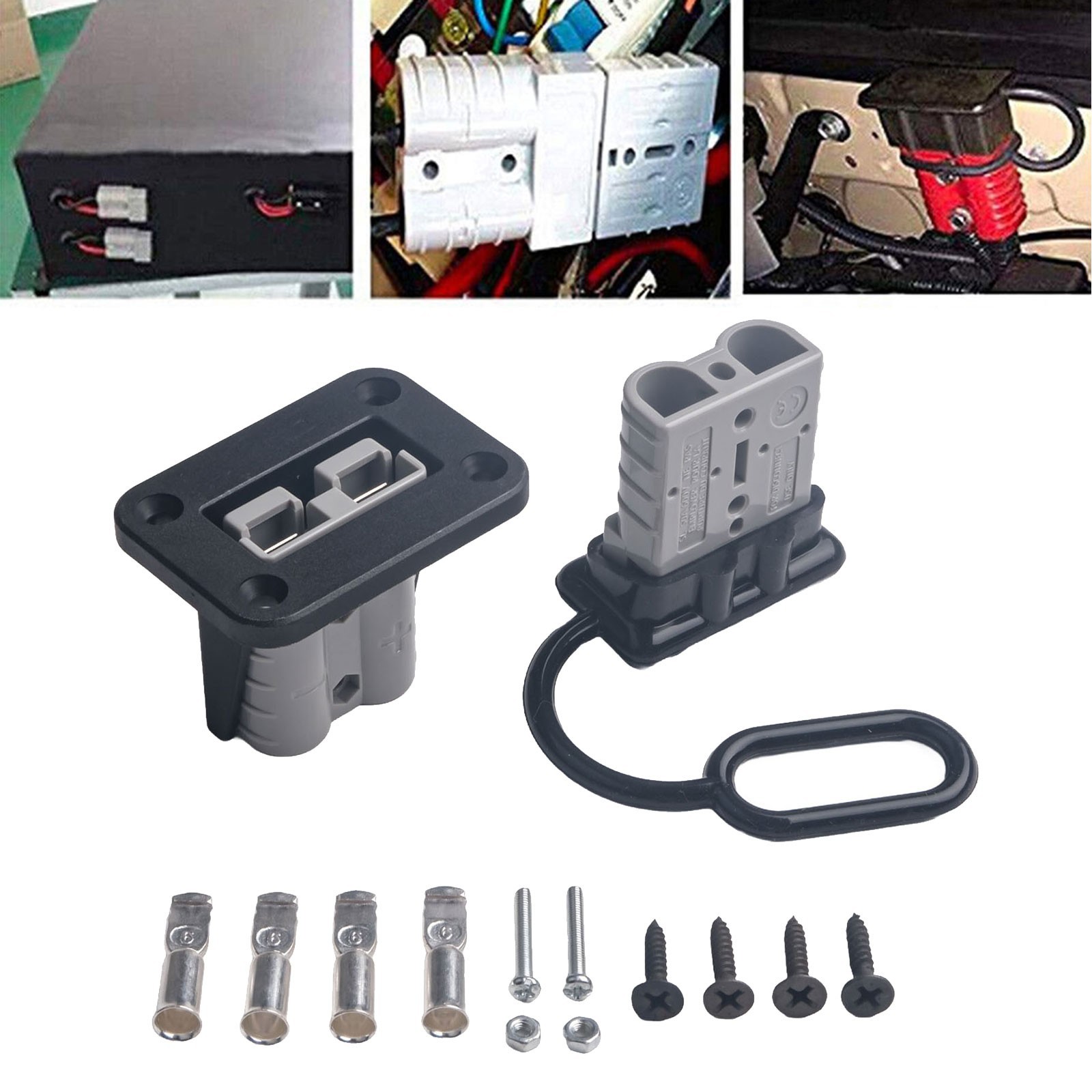 High Compatibility Connector Kit for 6 12 Gauge Cables 600V 50A