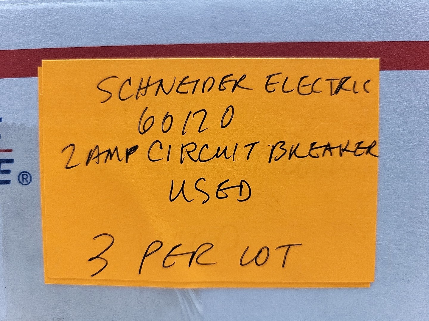 3 Pack Schneider Electric 60120 2 Amp Circuit Breaker DIN Rail 120/240 Vac Used
