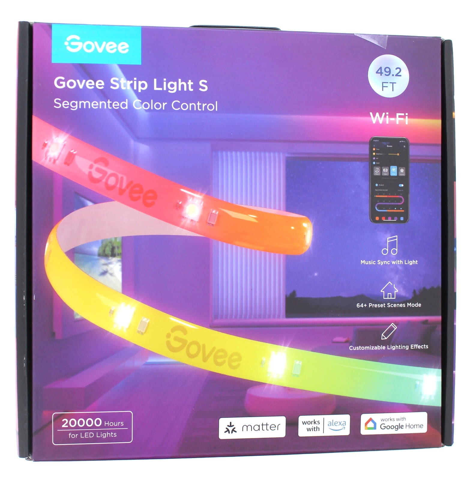 Govee Light S Segmented Color Control Strip Color- Multi-color