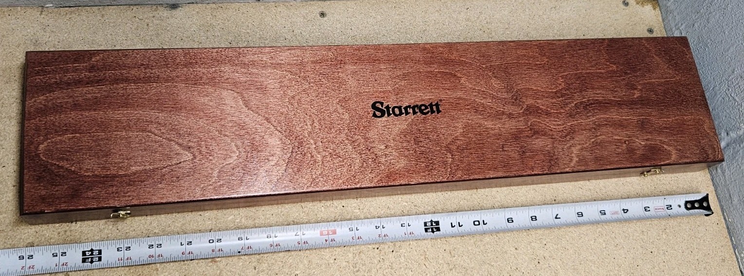 Starrett No. 124MDZ solid-rod inside micrometer set – 50mm to 800mm range USA