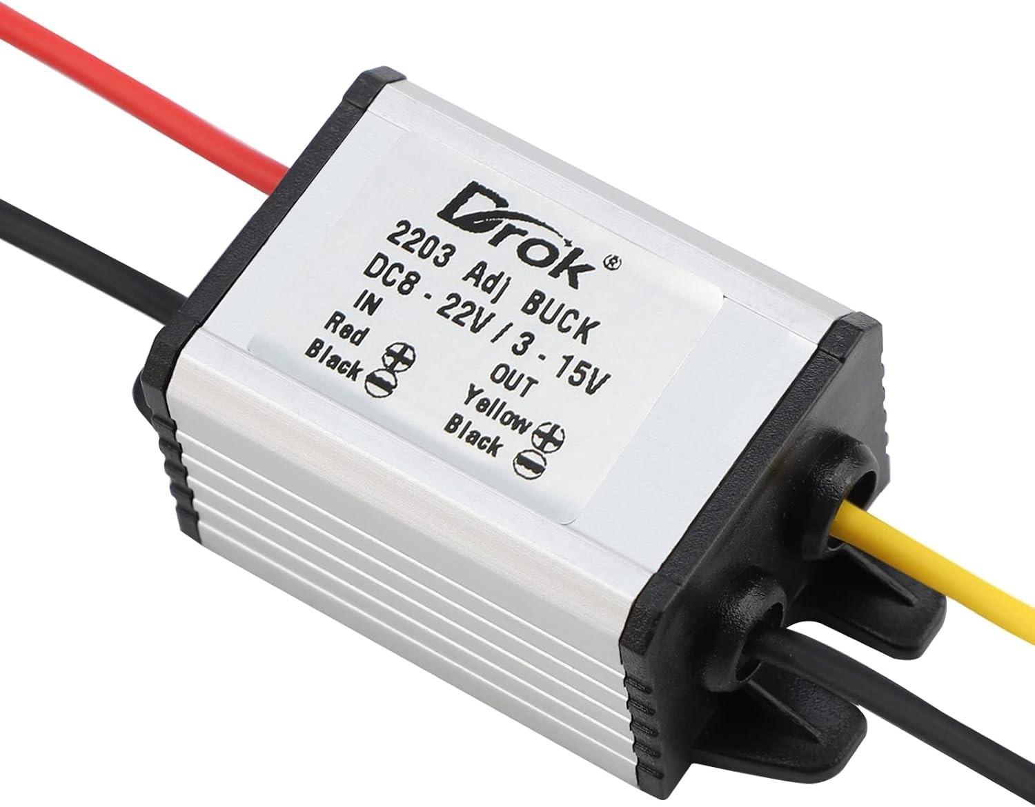 Waterproof DC Buck Converter Voltage Regulator 8-22V to 3-15V 5V 12V 3A Adjus…