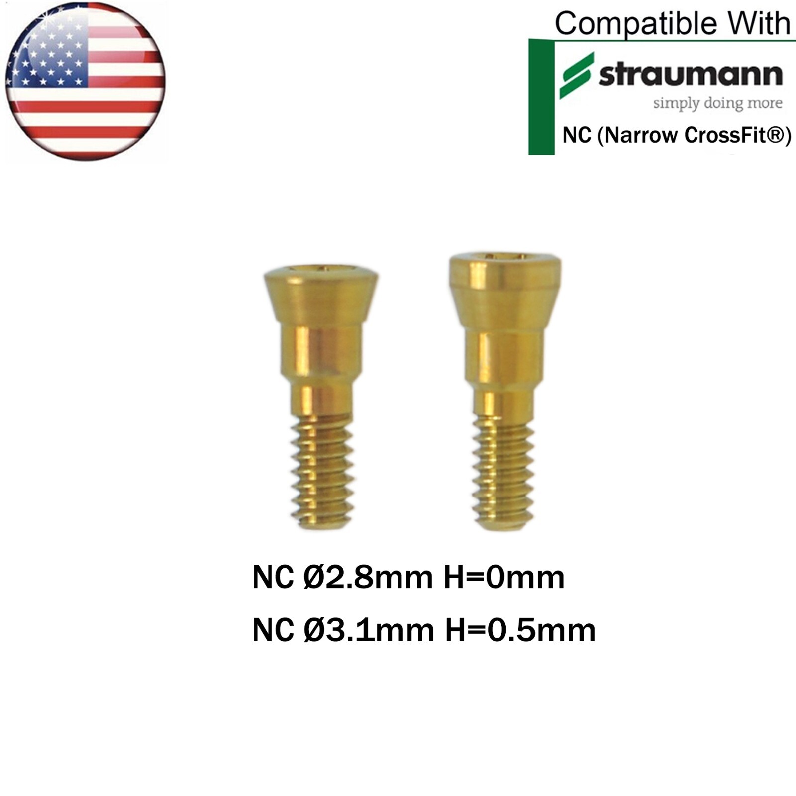 US Straumann Dental NC Healing Abutment Healing Closure Cover Cap Fit ITI BL/BLT