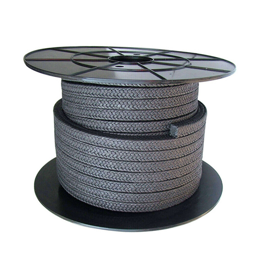 3x3mm – 30x30mm Square Gland Packing Graphite Seal Cord Rope for Pump Shaft Stem