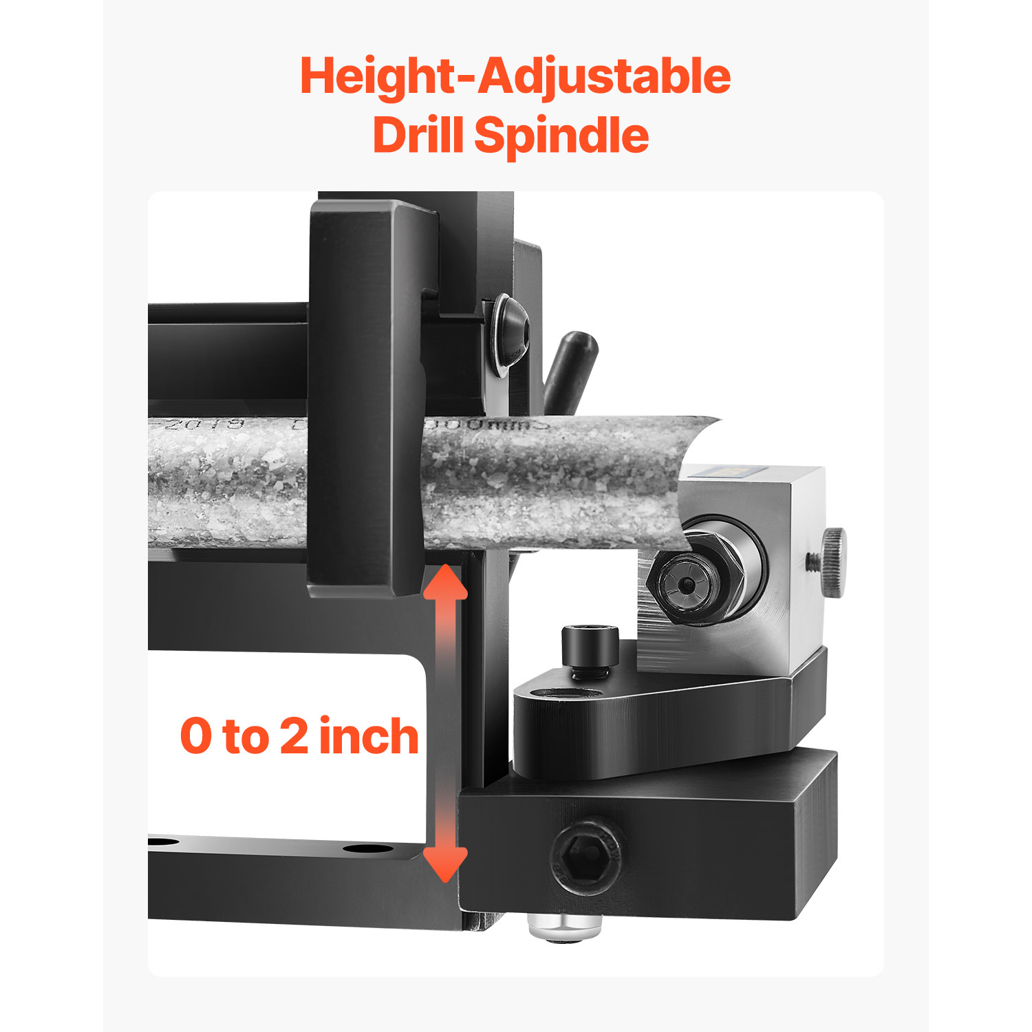 Pipe Tube Notcher 1/2 to 3-inch Tubing Notcher w/ 0-50° Adjustable Angle