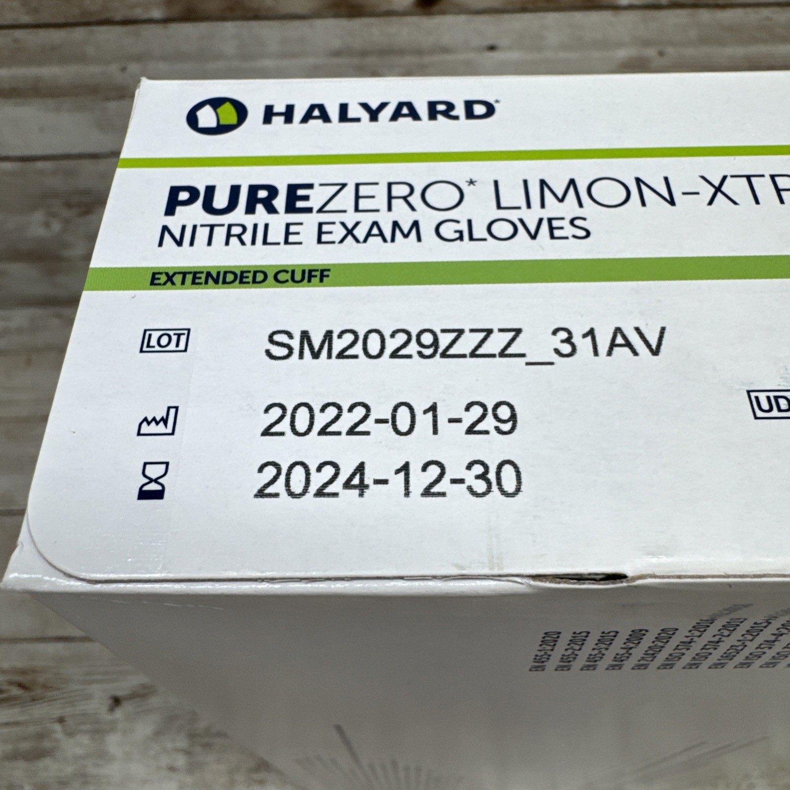 HALYARD PUREZERO LIMON-XTRA Nitrile Exam Gloves *1 CASE* Size: XSMALL *See Date*
