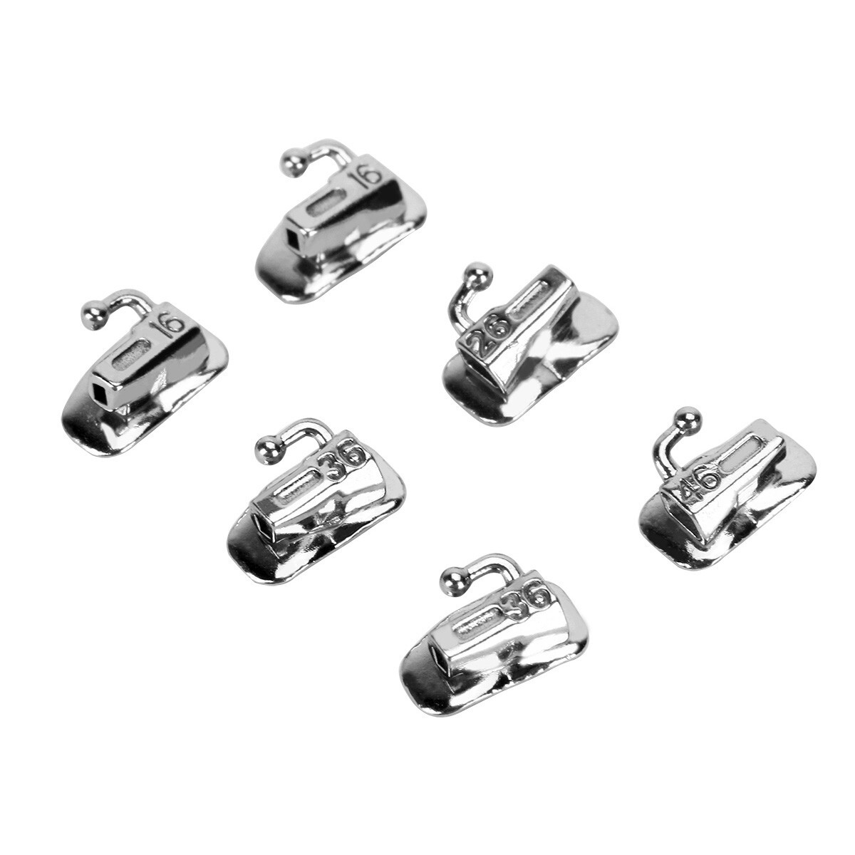 Dental Ortodoncia Tubos bucales de MBT 022 1er Molar Bondable Non-Convertible US