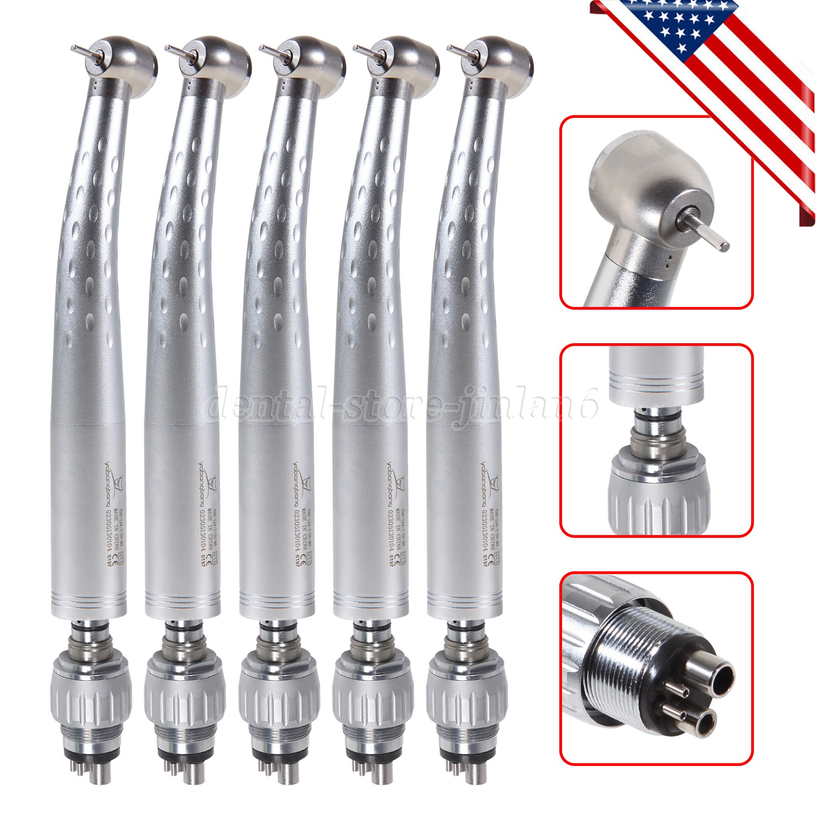 YABANGBANG Dental High Speed Handpiece with 4Hole Swivel Coupler For KaV GD4