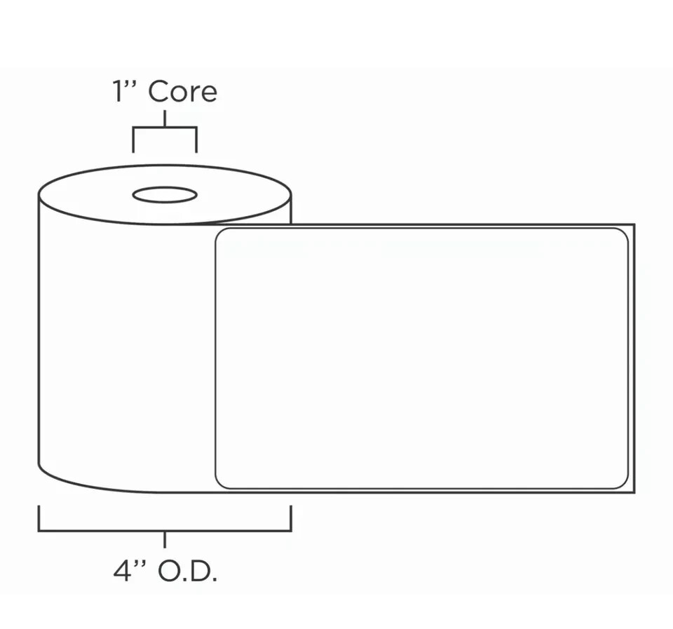 4 Rolls 4×6 Direct Thermal Shipping Labels – 250 per roll – 1000 labels