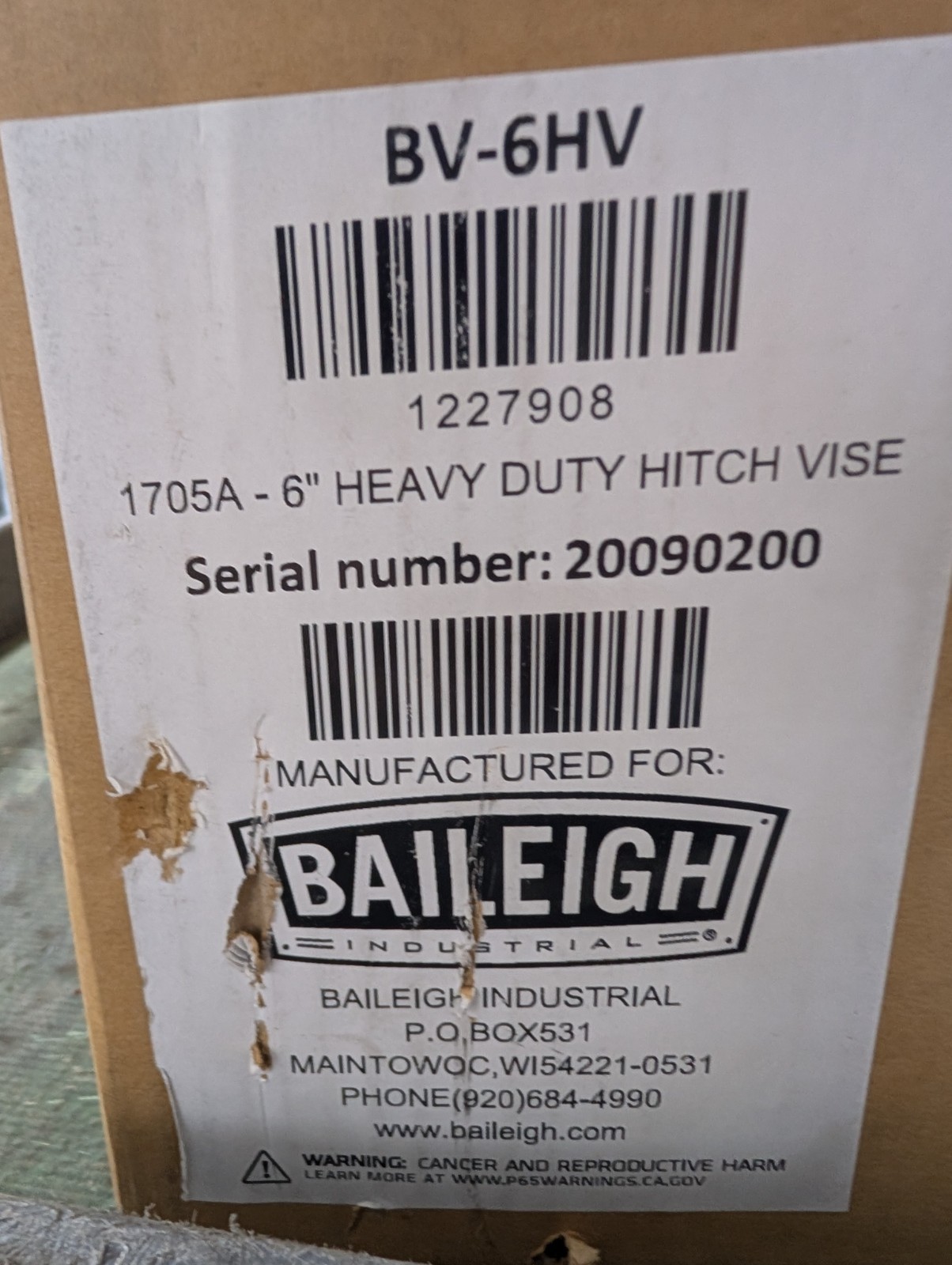 ? NEW BAILEIGH 6″ HEAVY DUTY HITCH VISE 1705A-6