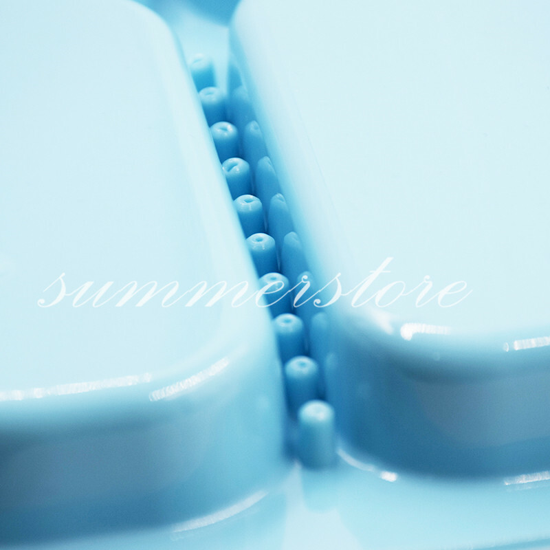 1 Pc Light Blue Dental 135ºC Autoclavable Plastic Divided Type Separate Trays