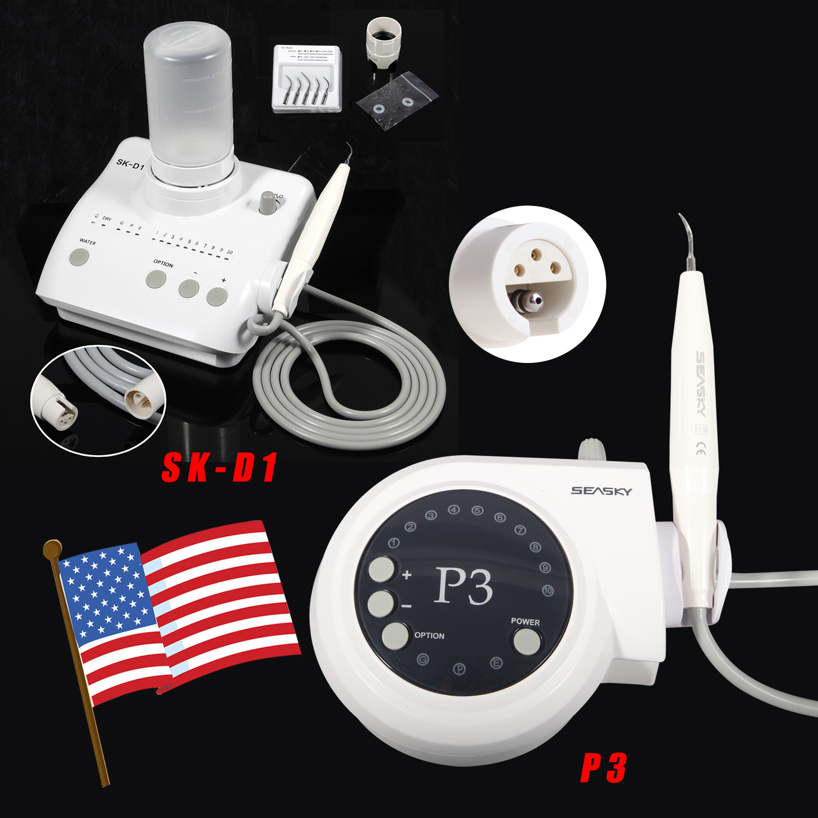 Dental Ultrasonic Scaler fit DTE SATELEC SK-D1( Auto Dosing 2 Bottles) / SK-P3