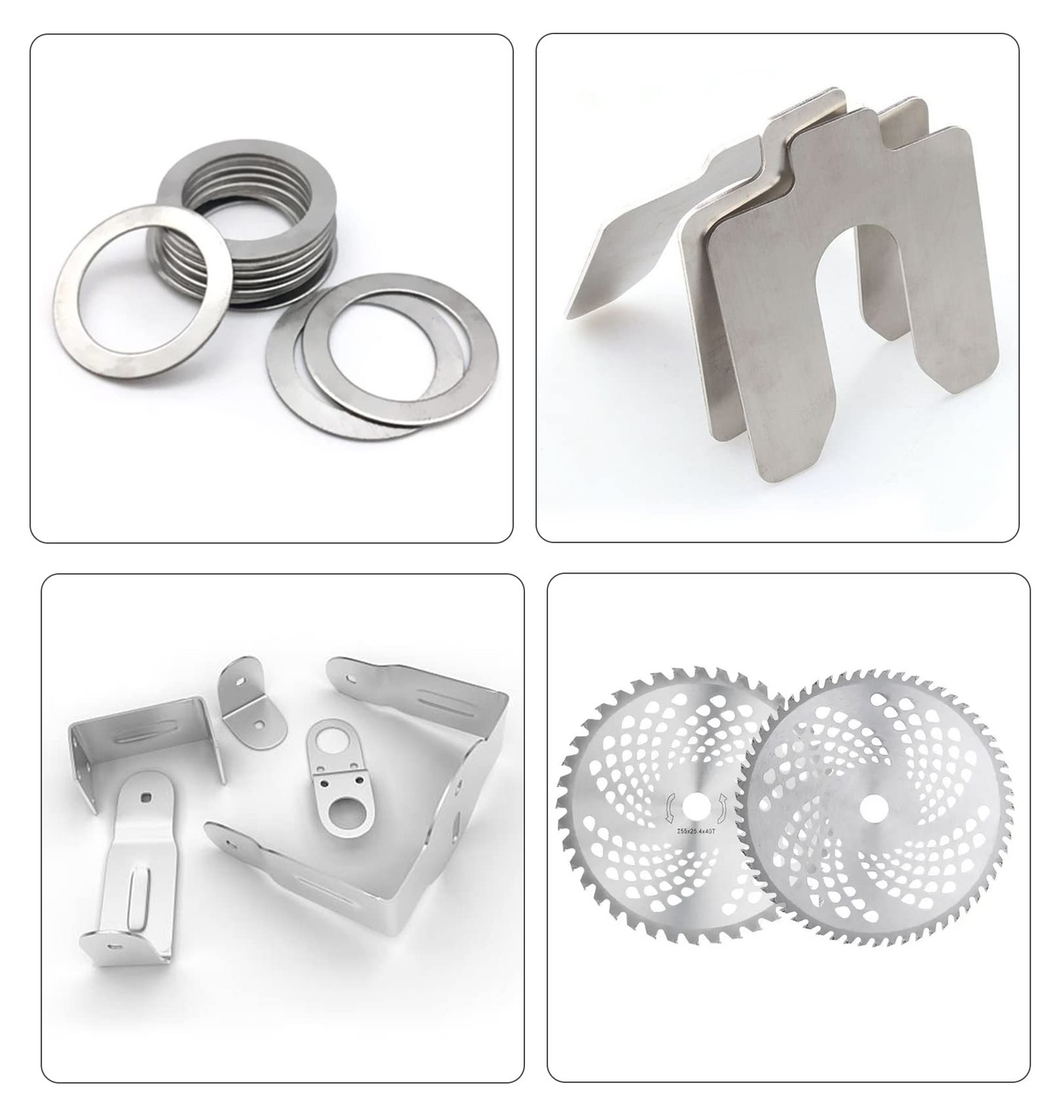 12 PCS 6″Lx1″W 304 Stainless Steel Strip Shims 0.002″ 0.004″ 0.008″ Thickness