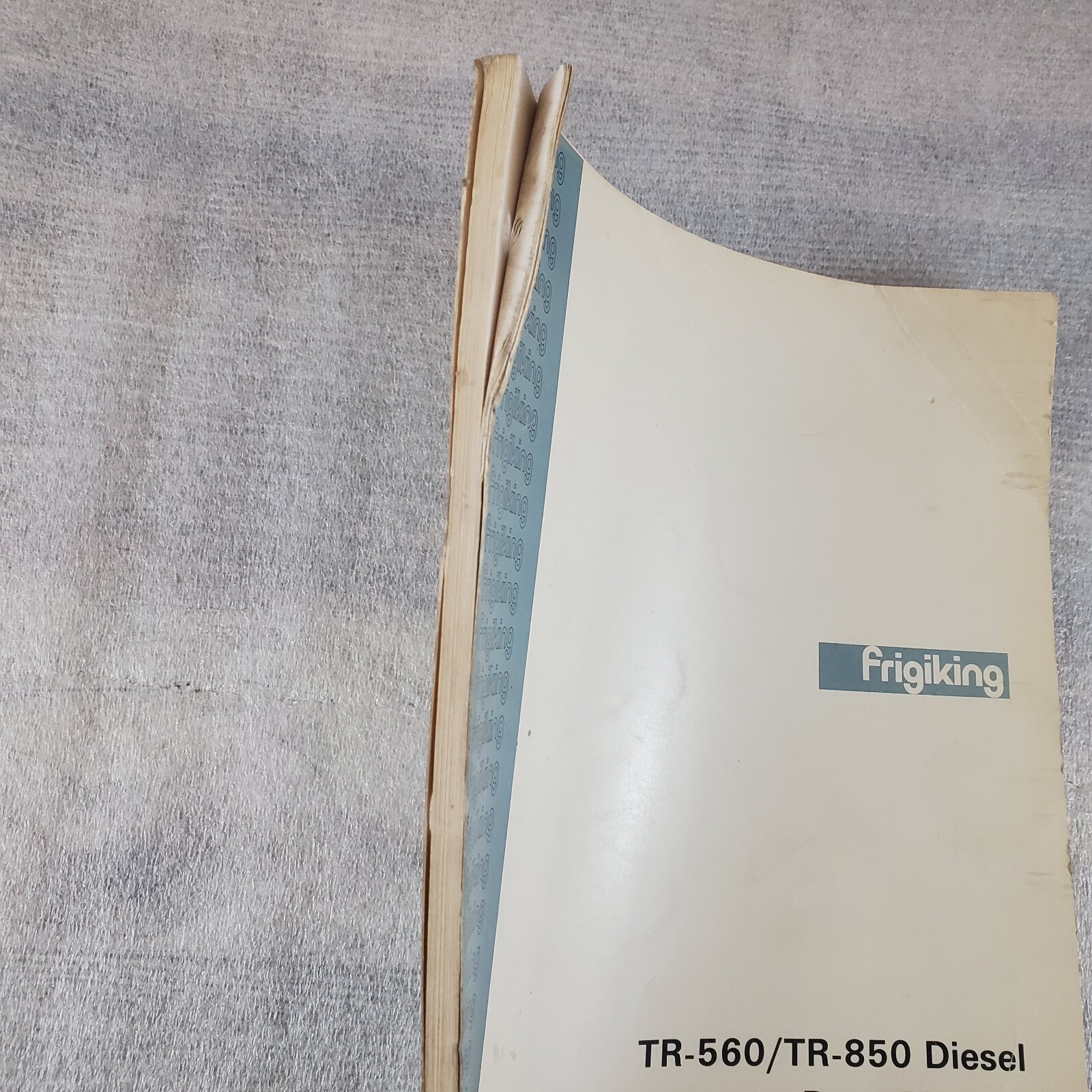1967 Frigiking TR-560 TR-850 Diesel Parts Manual 95 pages Illustrated