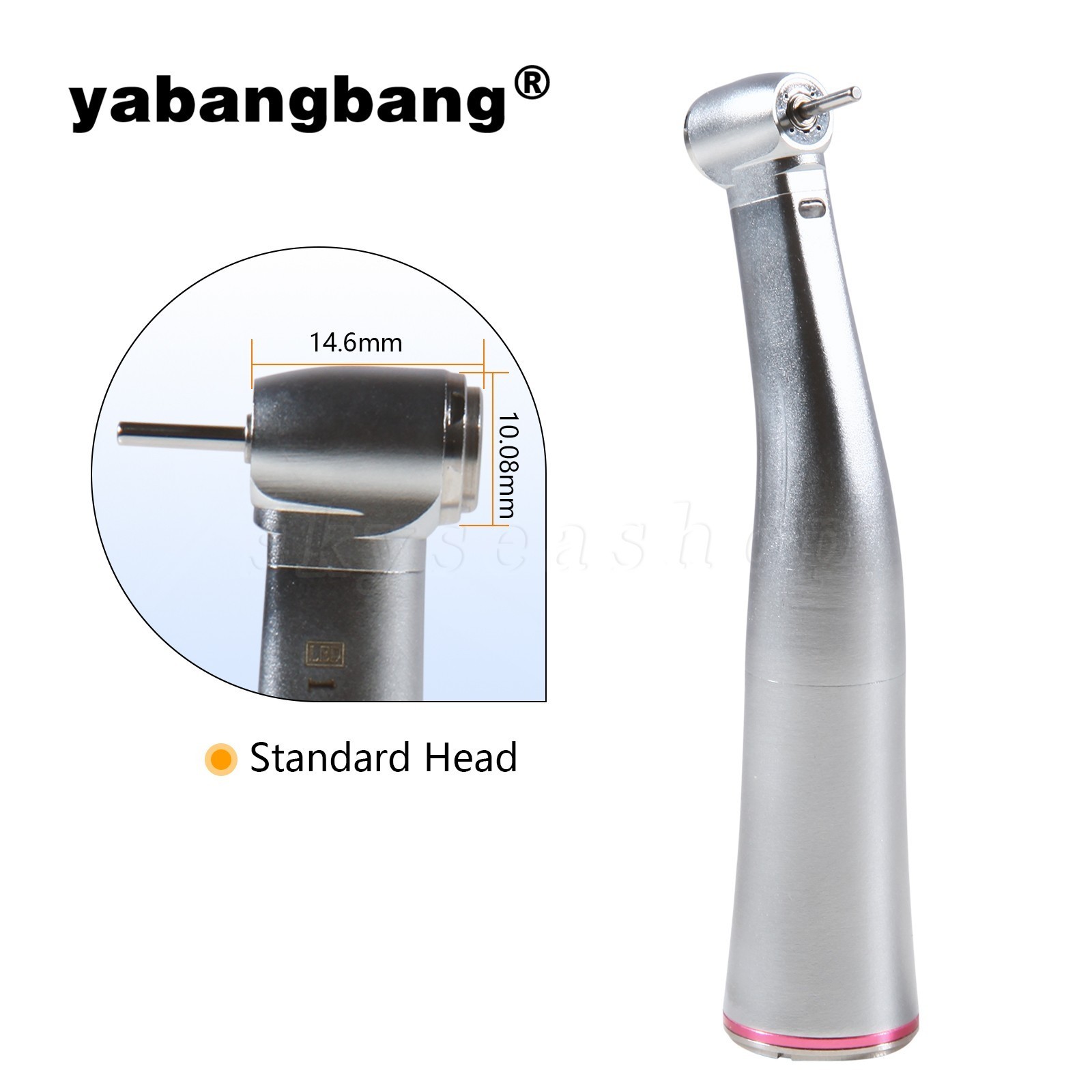 Dental Optic Fiber Contra Angle 1:5 LED Increasing Speed Handpiece /Rotor