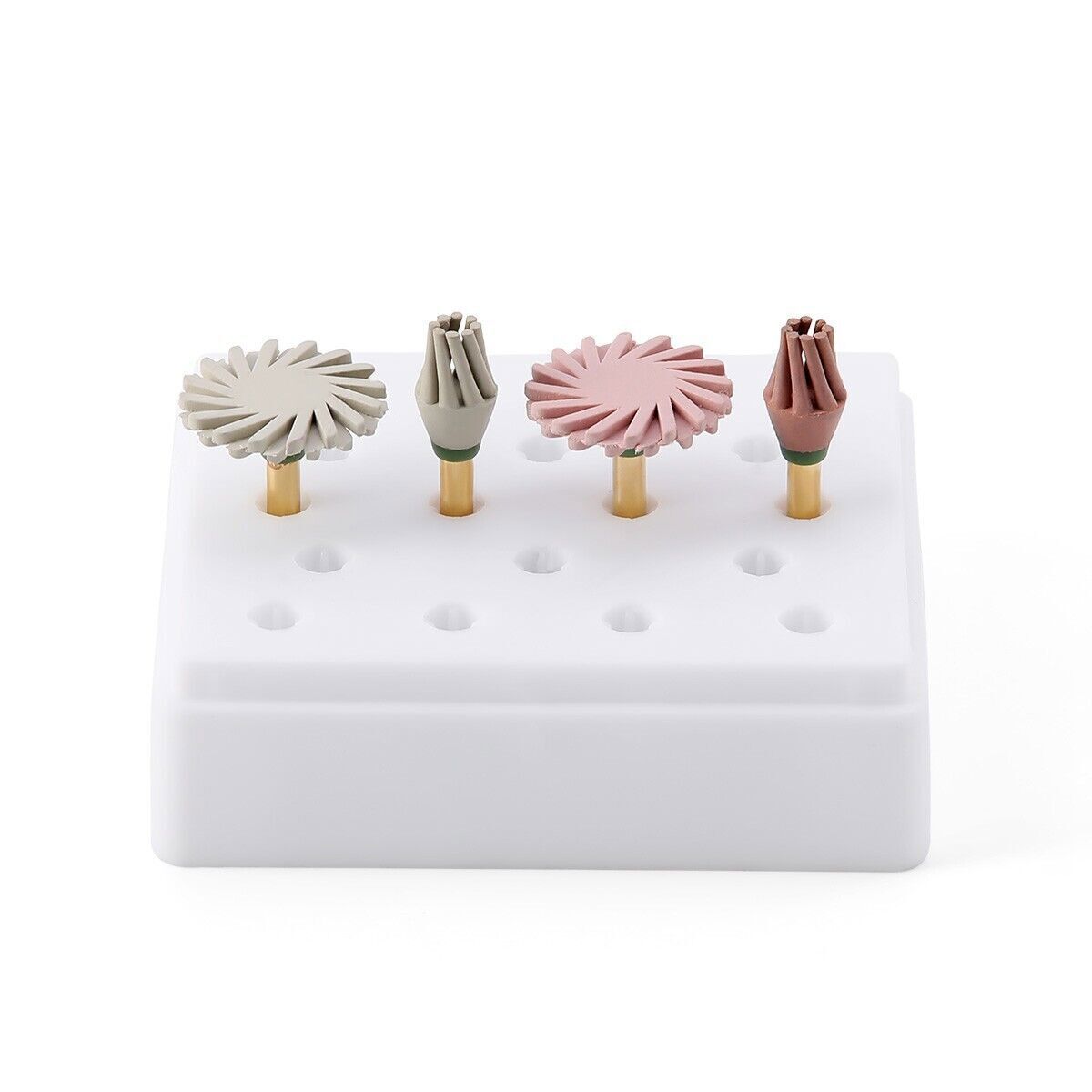 4 Pcs/Box Dental Composite Polishing Wheel Silicone Diamond 135°C Autoclavable
