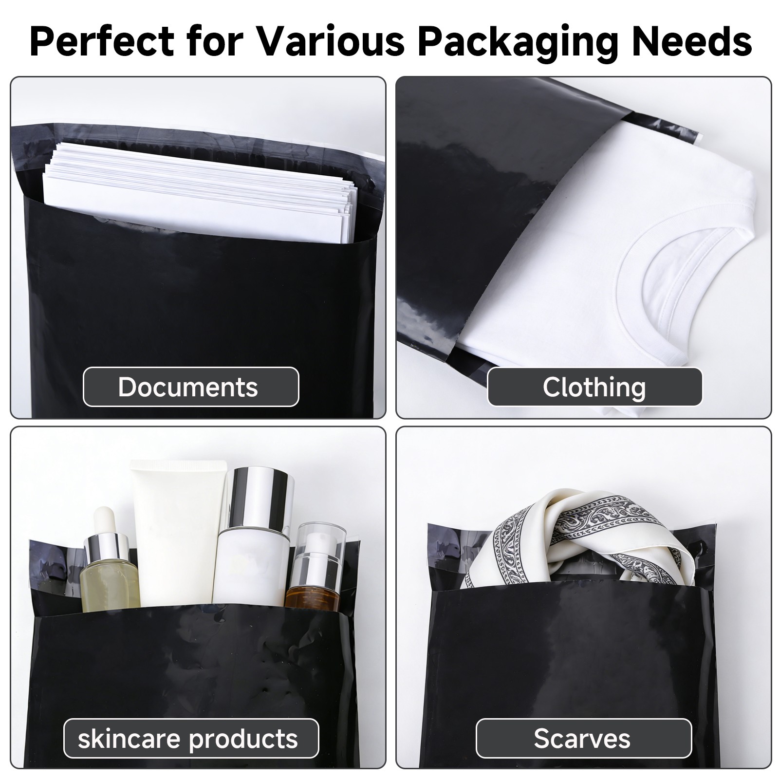 Poly Mailers Shipping Bags 6×9 9×12 10×13 12×15.5 14.5×19 19×24 24×24 24×36
