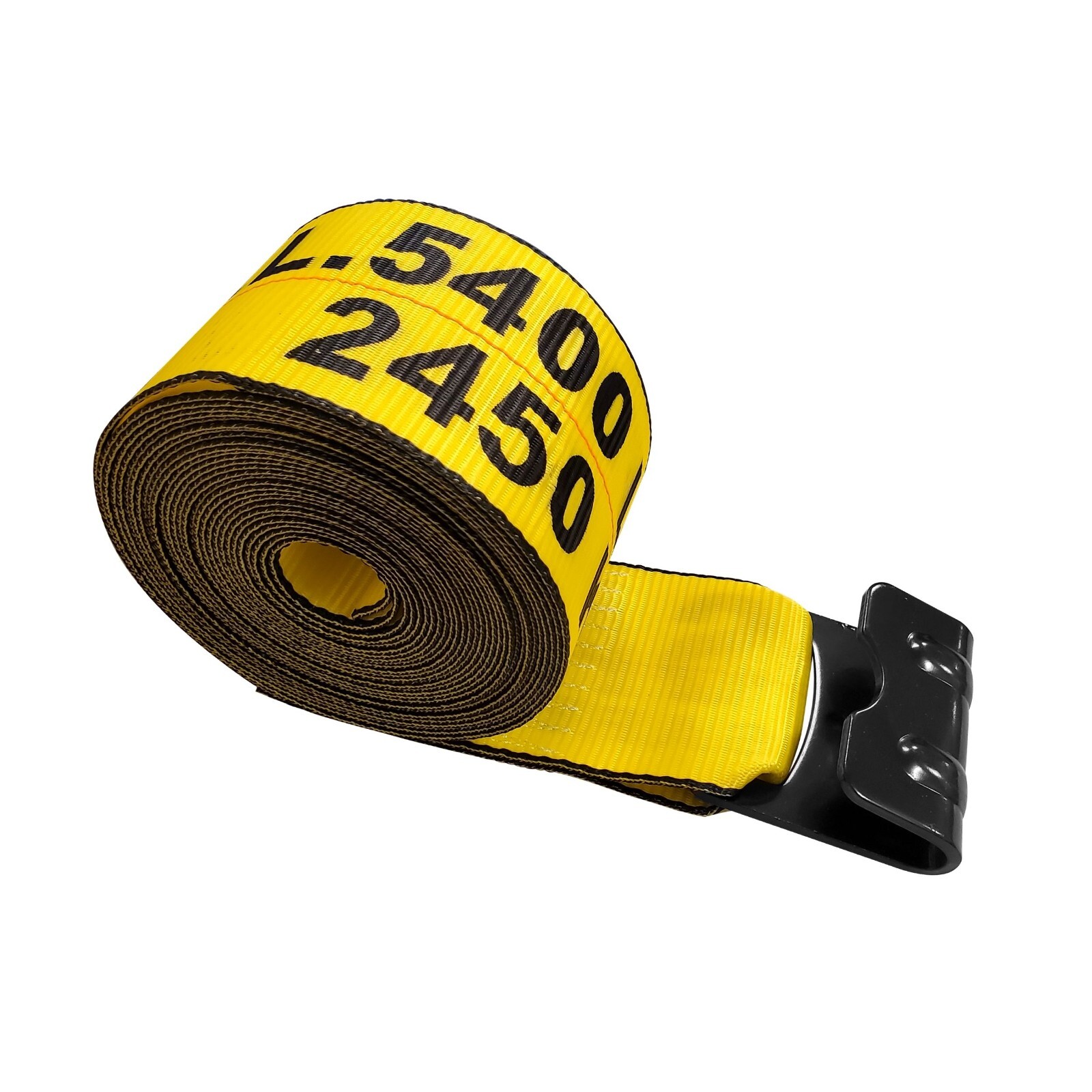 USA Heavy Duty 4″ x40′ Winch Strap Flat Hook Flatbed Truck Trailer Farm Tie Down