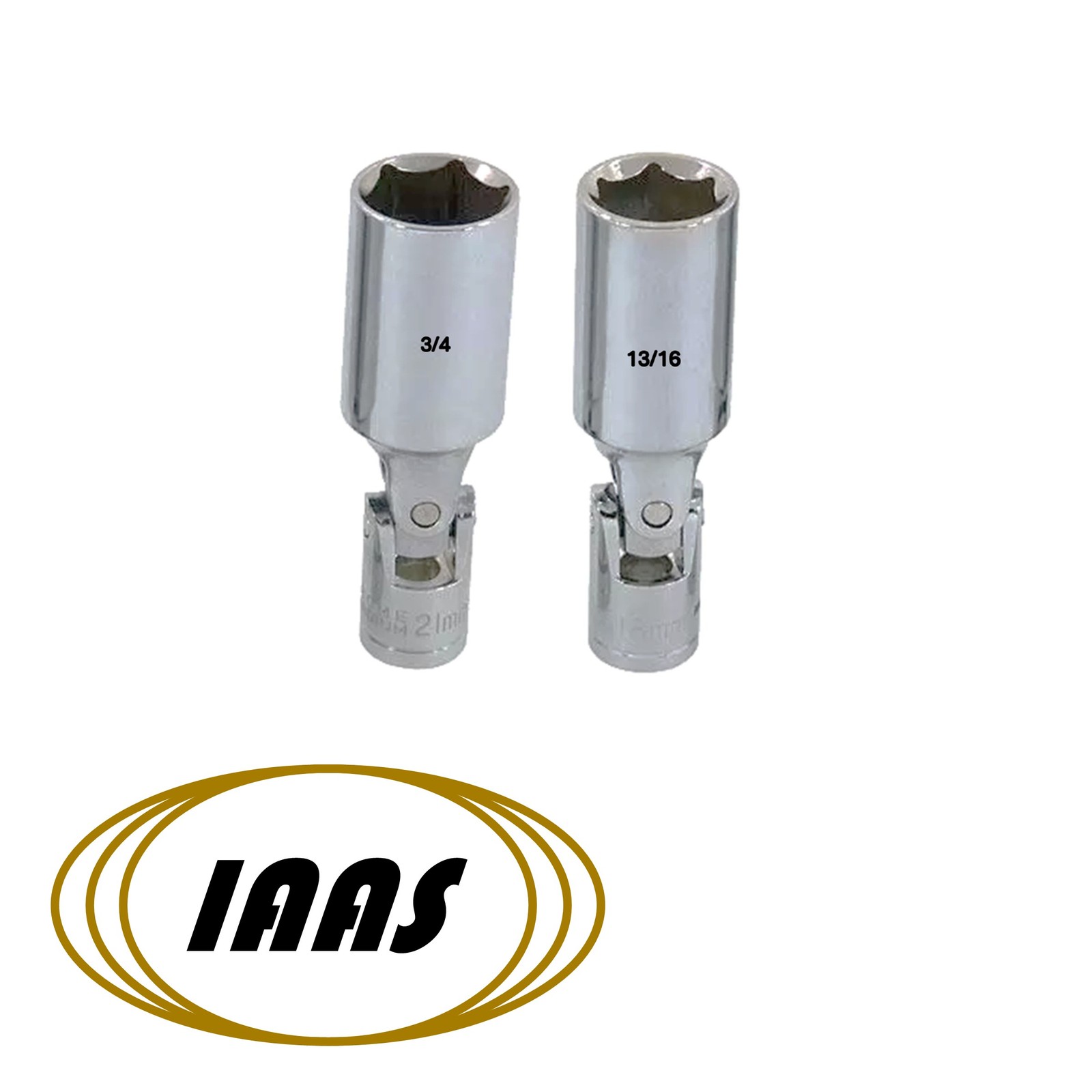 3/4″ & 13/16″ x 3/8″ Drive Universal Socket (Spark Plug Socket) by IAAS