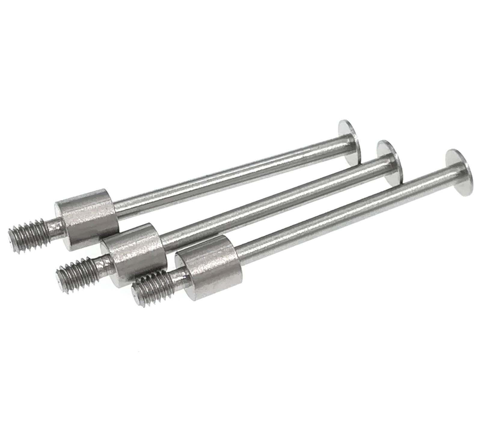 3PCS Flat Contact Point for Fowler Mitutoyo Inch Indicator Depth Gauges 4-48 UNF
